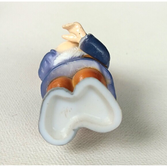 Vintage Uniboek Gnome Christmas Ornament Hard Plastic Hong Kong 3.5" - Picture 6 of 8